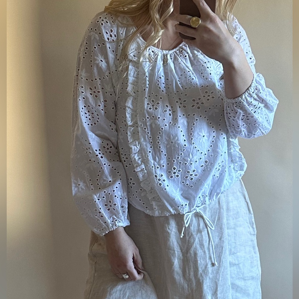 SALE — joie eyelet blouse/top